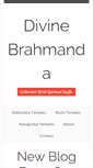 Mobile Screenshot of divinebrahmanda.com