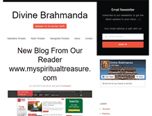 Tablet Screenshot of divinebrahmanda.com